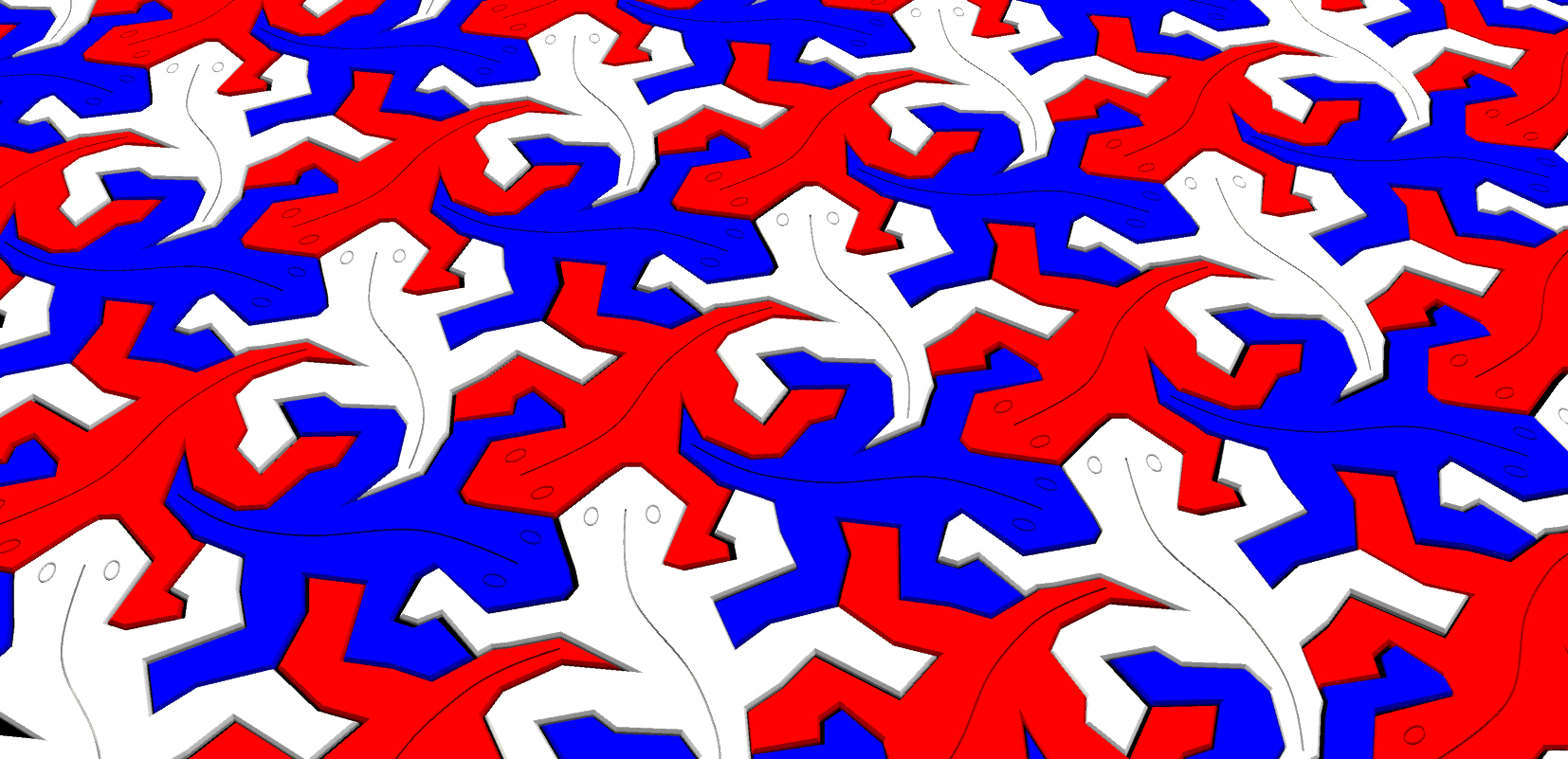 エッシャー ソフトパズル　トカゲ　Lizards of M.C. Escher VTG Lizards Of MC Escher Foam Puzzle 1996 Complete I Project