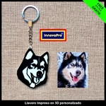 Modelo 3d de Husky llavero para impresoras 3d