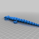  Lizard keychain v2  3d model for 3d printers