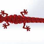  Lizard keychain v2  3d model for 3d printers