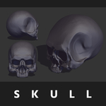  Skull  3d model for 3d printers