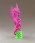  Aria the dragon (for dual extrusion)  3d model for 3d printers