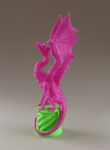  Aria the dragon (for dual extrusion)  3d model for 3d printers