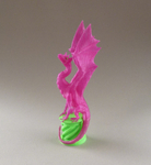  Aria the dragon (for dual extrusion)  3d model for 3d printers