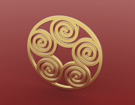 Modelo 3d de Espiral colgante 2 para impresoras 3d