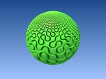  Difs fractal maze ball  3d model for 3d printers