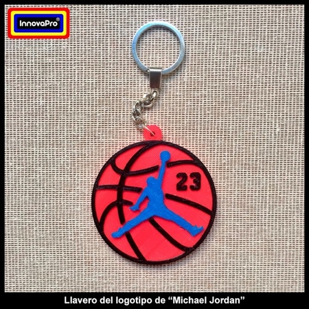 Modelo 3d de Michael jordan keychain para impresoras 3d