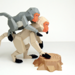  Bing-shen year of formosan macaques  3d model for 3d printers