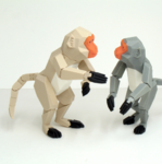  Bing-shen year of formosan macaques  3d model for 3d printers