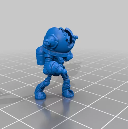 Modelo 3d de Blindados esquelético zeta-reticulares minion para impresoras 3d