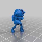  Armored skeletal zeta-reticulan minion  3d model for 3d printers