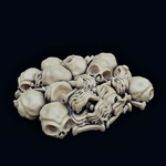  Zeta-reticulan bone pile  3d model for 3d printers