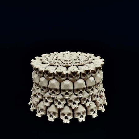 Skull Pedestal