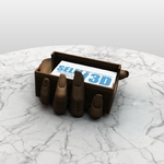 Modelo 3d de De la mano del titular de la tarjeta para impresoras 3d