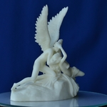  Psyche revived by cupid's kiss at the louvre, paris (remix)  3d model for 3d printers