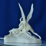  Psyche revived by cupid's kiss at the louvre, paris (remix)  3d model for 3d printers