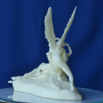  Psyche revived by cupid's kiss at the louvre, paris (remix)  3d model for 3d printers