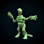 Modelo 3d de Reptiloid pistolero para impresoras 3d