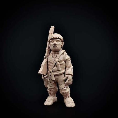  Tuck rolo, halfling gunner  3d model for 3d printers