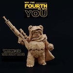  Wunn-to, ewok bounty hunter  3d model for 3d printers