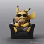 Modelo 3d de Pikachu x thor (pokemon/thor) para impresoras 3d