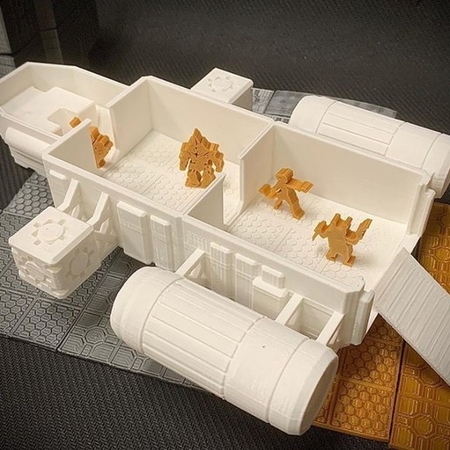  Meepleverse: cargo scow  3d model for 3d printers