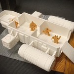  Meepleverse: cargo scow  3d model for 3d printers