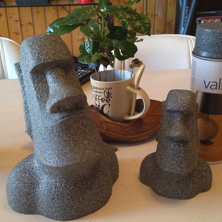 Moai statue -No overhang