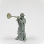  Townsfolke: trumpeter (32mm scale)  3d model for 3d printers