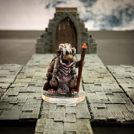 Ratfolk Druida Madre (32mm escala)