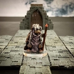  Ratfolk druid mother (32mm scale)  3d model for 3d printers