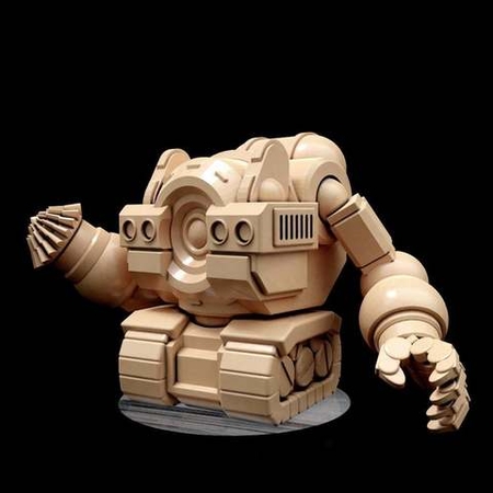  Dwarven mining robot (32mm scale)  3d model for 3d printers