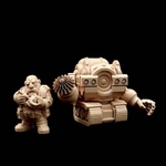  Dwarven mining robot (32mm scale)  3d model for 3d printers