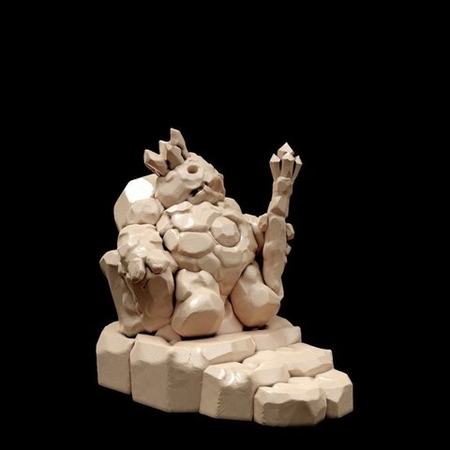 Dirt king (immobile variant, 28mm/32mm scale)  3d model for 3d printers