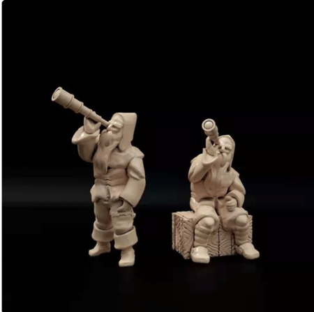  Townsfolke: lookout (32mm scale)  3d model for 3d printers