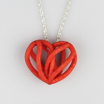  Spiral heart pendant  3d model for 3d printers