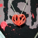  Spiral heart pendant  3d model for 3d printers