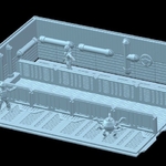 Modelo 3d de Z. o. d. distópico waterworks tema de las bases para impresoras 3d