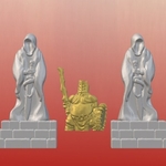 Modelo 3d de Gótico oscuro rincón de estatuas (28mm/32mm escala) para impresoras 3d