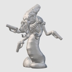 Modelo 3d de Quanar pistolero (28mm/32mm escala) para impresoras 3d