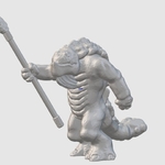  Skahl tribal warrior (28mm/32mm scale)  3d model for 3d printers