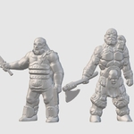  Mutant raiders (28mm/32mm scale)  3d model for 3d printers