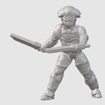  Cyber-dervish (28mm/32mm scale)  3d model for 3d printers