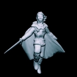  Twilinor, elvish champion (32mm scale)  3d model for 3d printers