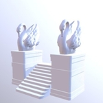  Swan stairs  3d model for 3d printers