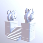 Modelo 3d de Swan escaleras para impresoras 3d