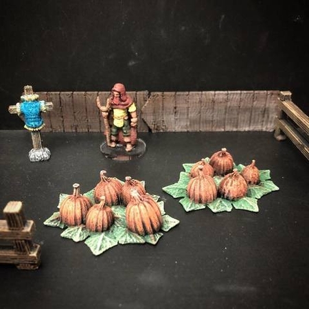  Townsfolke: pumpkin patch (28mm/32mm scale)  3d model for 3d printers