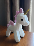 Modelo 3d de Unicornio lowpoly para impresoras 3d