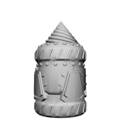  Dwarven loamship, non-submerged (15mm scale)  3d model for 3d printers