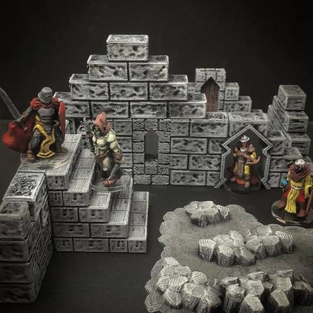 ScatterBlocks: Stonework Walls (28mm/32mm scale)